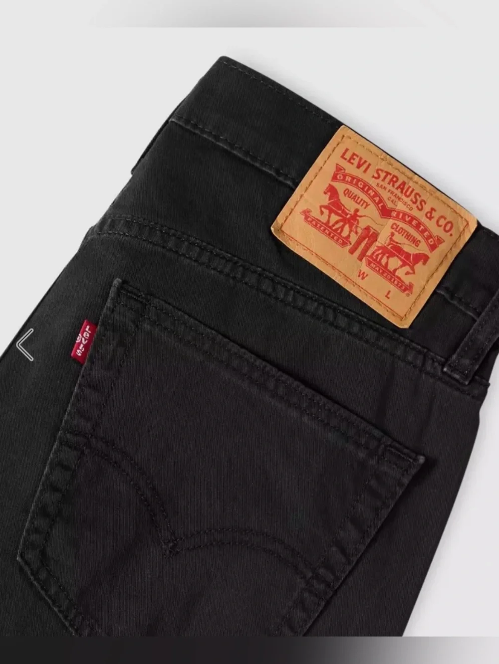 Levi's 511 Slim Fit FlexStretch  Black Men's Jeans 32 X 34 Meteorite Twill Black